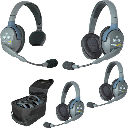 Eartec UL413 - UltraLITE 4 Person Headset Wireless Communication Intercom