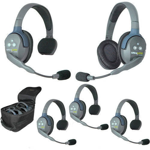 Eartec UL541 - UltraLITE 5 Person Headset Wireless Communication Intercom