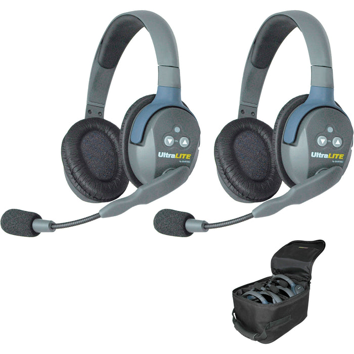 Eartec UL2D - UltraLITE Dual Ear 2 Person Headset Wireless Communication Intercom