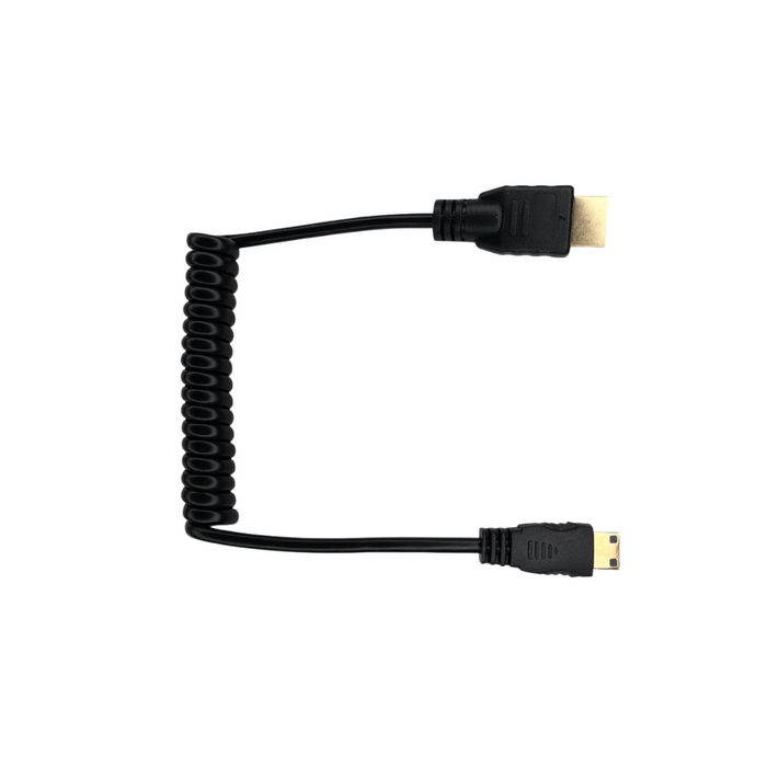 Dynotek Coiled Cable Full to Mini HDMI 30-80cm - DT109